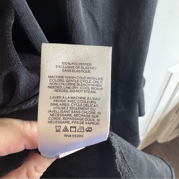 Express Black Ruffle Hem Strapless Dress - Picture 4 of 9